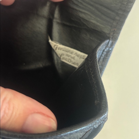 Vintage Carlos Falchi Elegant Black and Silver Clutch - Picture 4 of 4